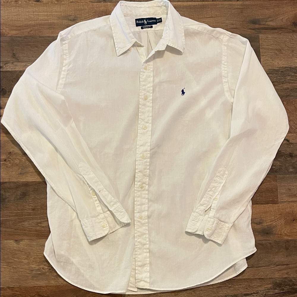 Ralph Lauren Men's white Button Down Shirt